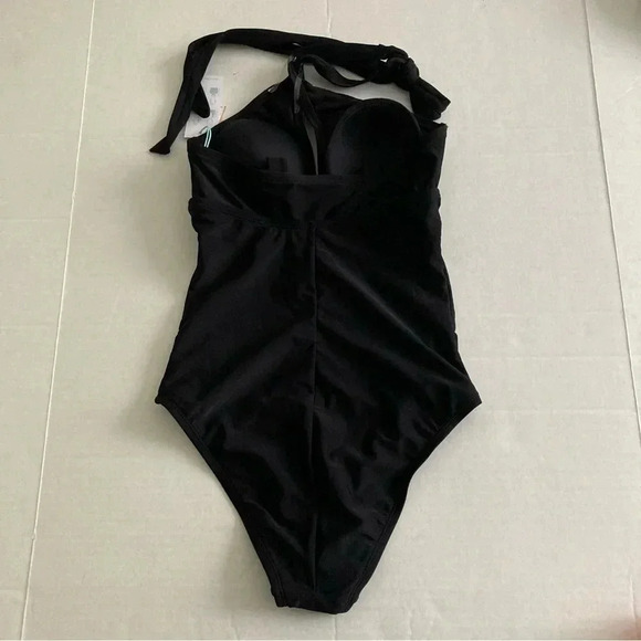 Kona Sol Keyhole Cross Neck One Piece Swimsuit Small 4-6 - Picture 3 of 7
